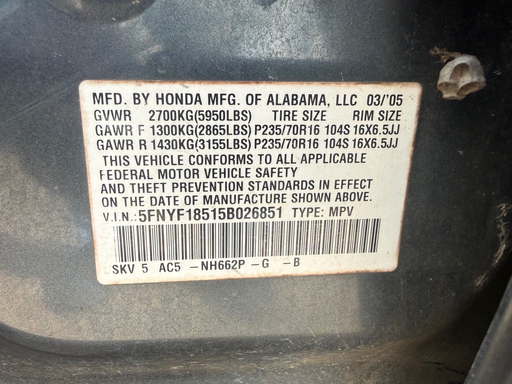 2005 Honda Pilot Image 10