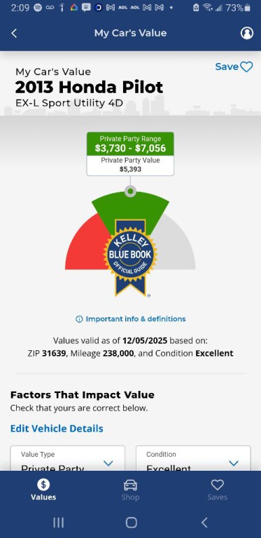 2012 Honda Pilot Image 2