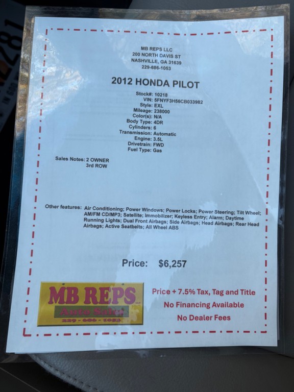 2012 Honda Pilot Image 15