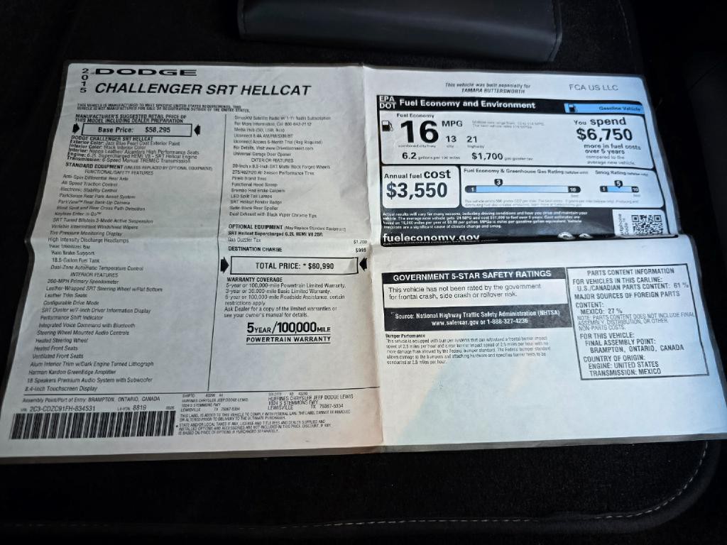 2015 Dodge Challenger Image 72