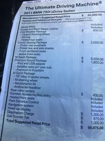 2011 BMW 7 Series Image 27