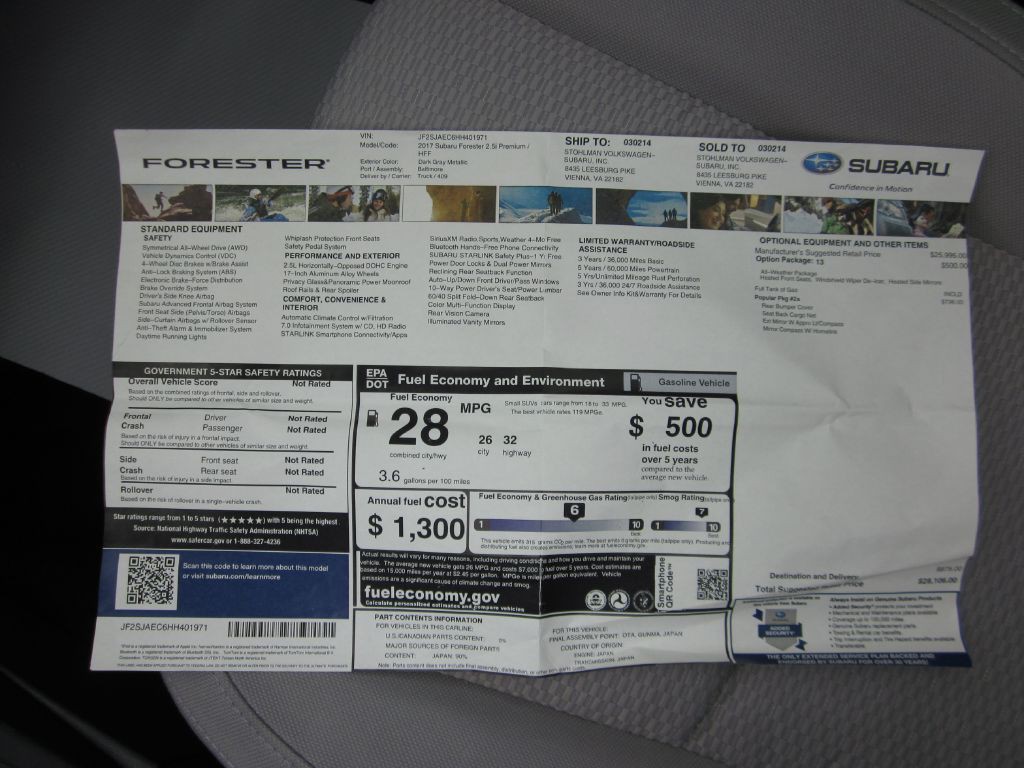 2017 Subaru Forester Image 77