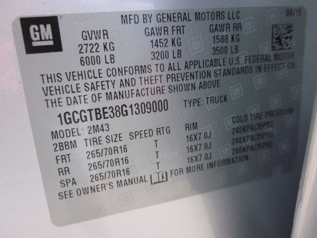 2016 Chevrolet Colorado Image 21