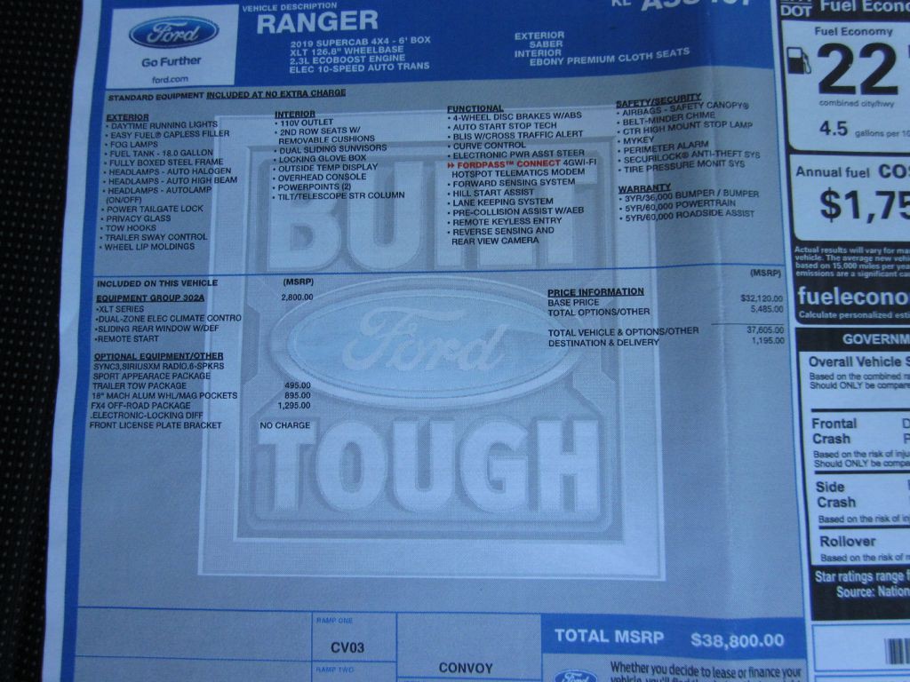 2019 Ford Ranger Image 53