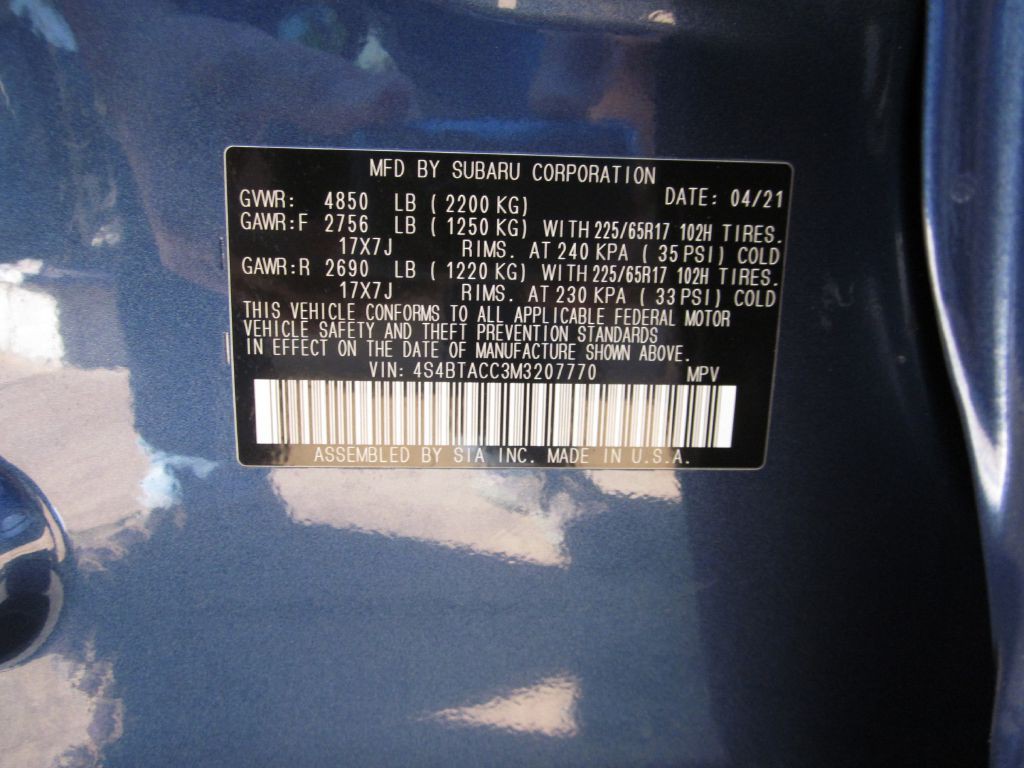 2021 Subaru Outback Image 25