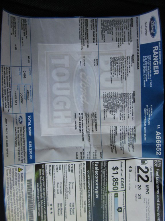 2020 Ford Ranger Image 41