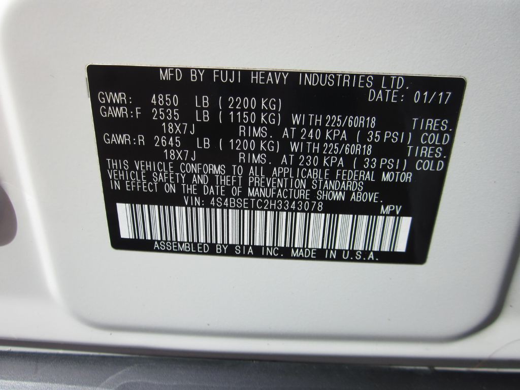 2017 Subaru Outback Image 66