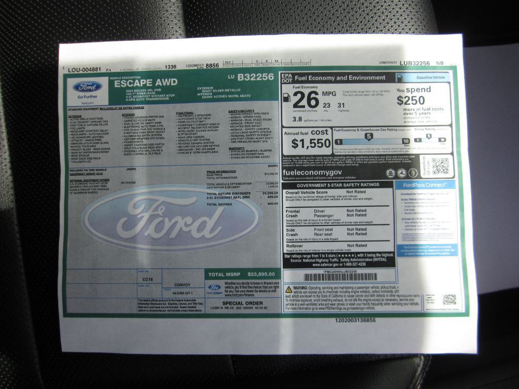 2020 Ford Escape Image 47