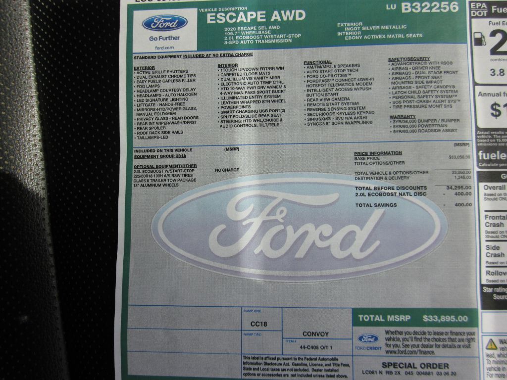 2020 Ford Escape Image 48