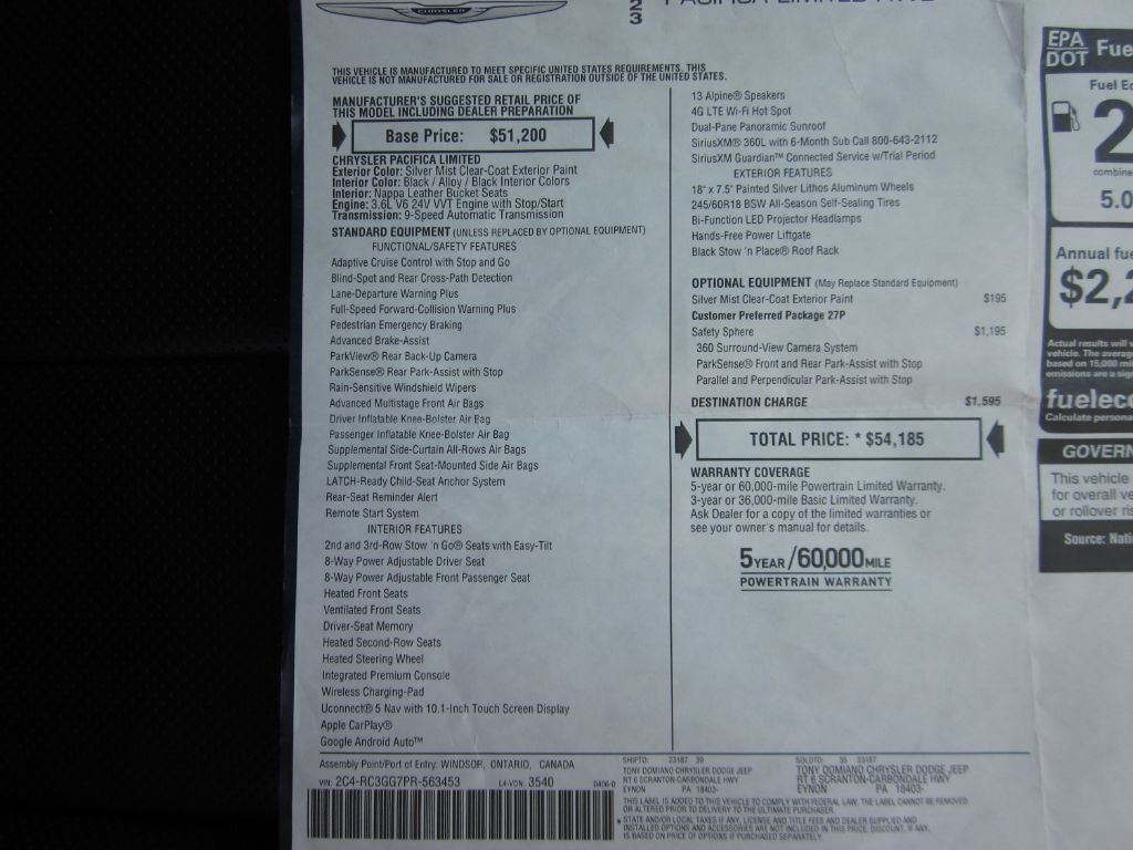 2023 Chrysler Pacifica Image 31