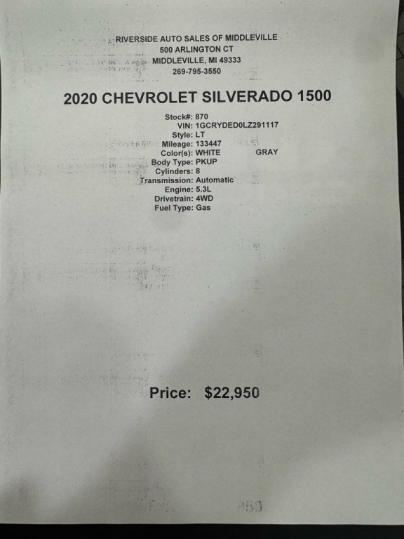 2020 Chevrolet Silverado 1500 Image 12