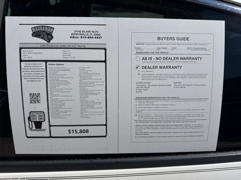 2016 Honda Civic Image 36