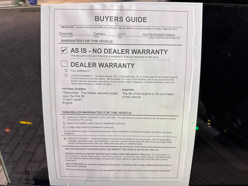 2017 Chevrolet Camaro Image 14