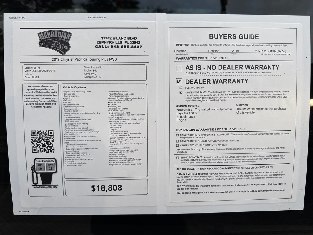 2019 Chrysler Pacifica Image 6
