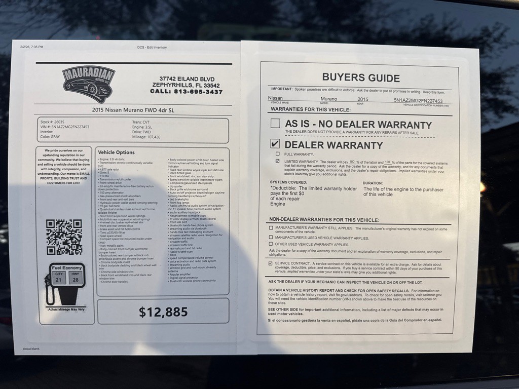 2015 Nissan Murano Image 27