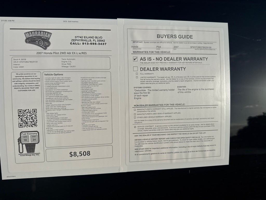 2007 Honda Pilot Image 33