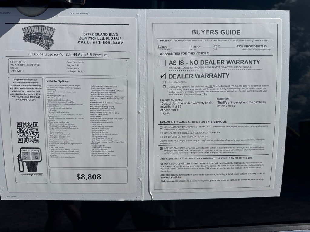 2013 Subaru Legacy Image 23