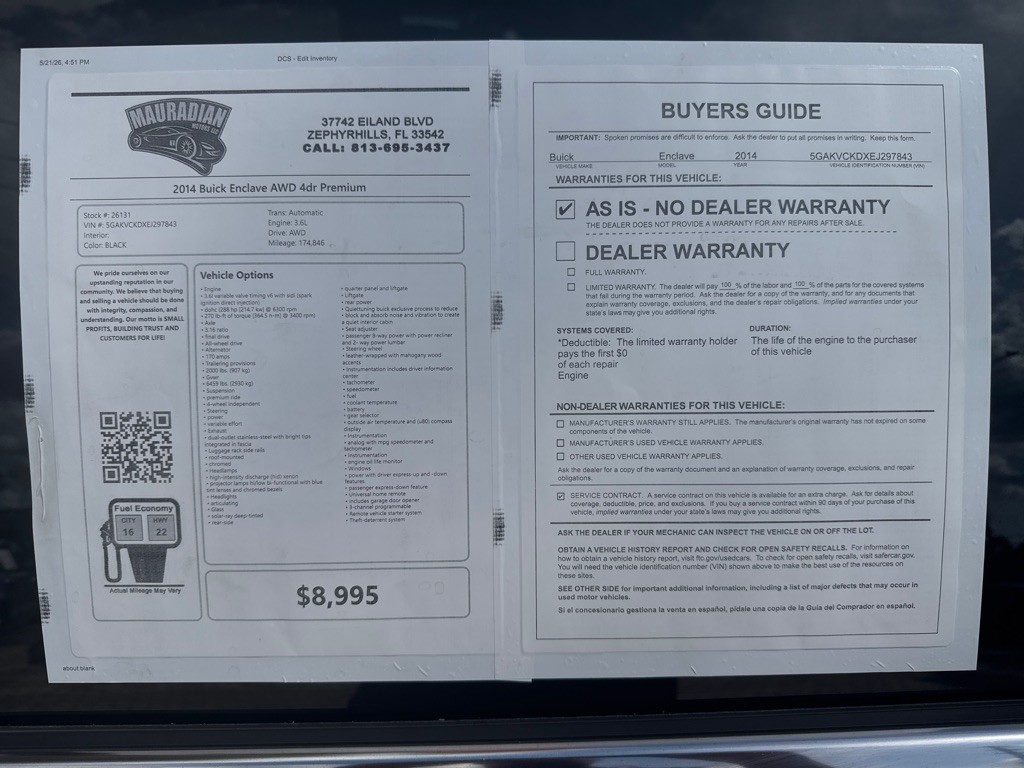 2014 Buick Enclave Image 30