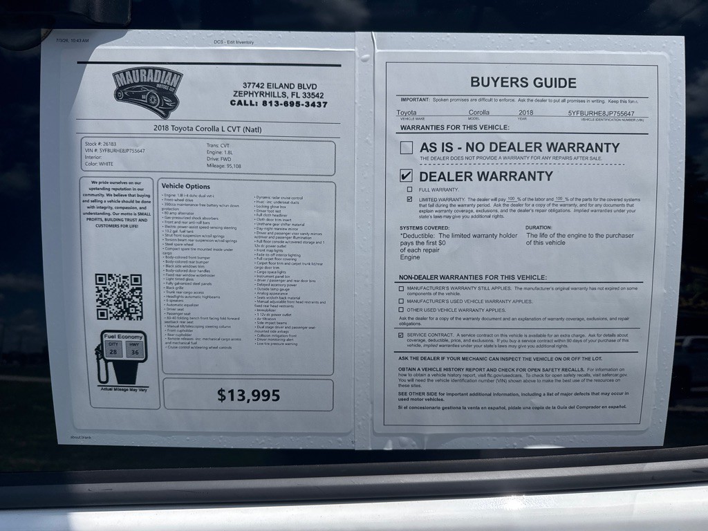 2018 Toyota Corolla Image 15