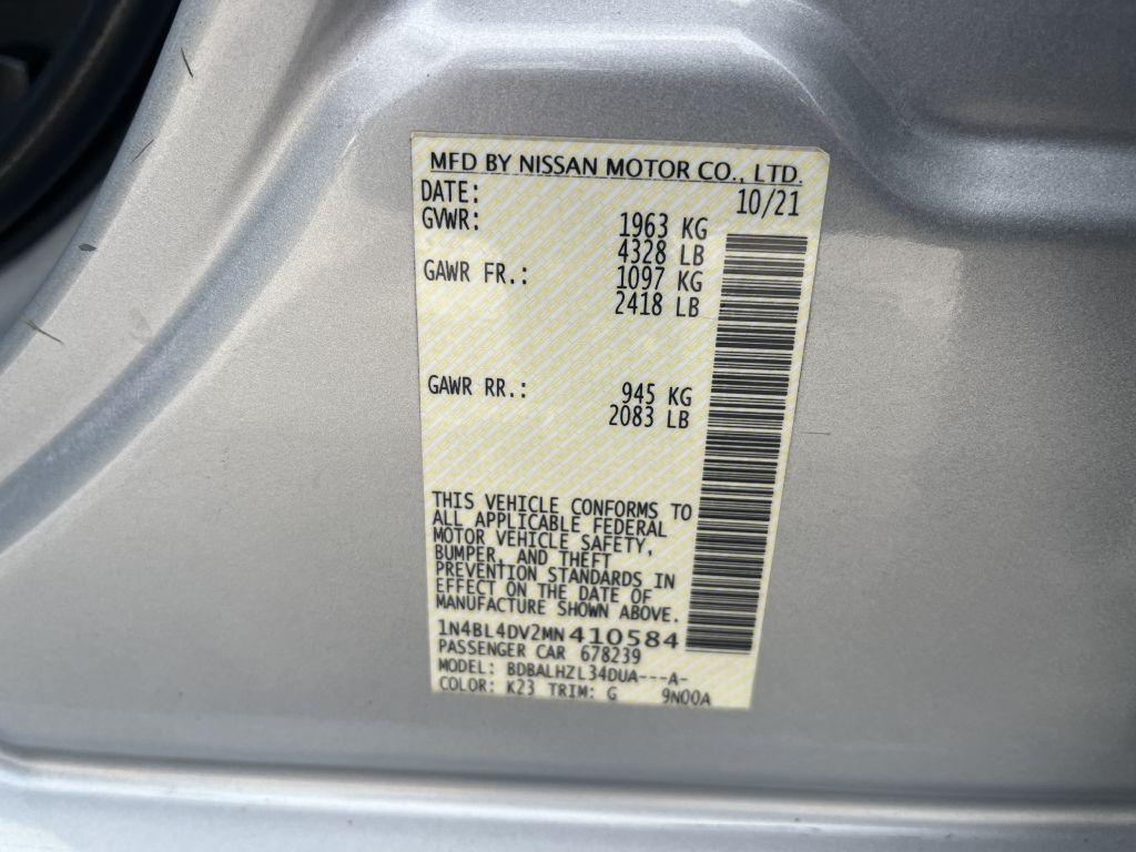 2021 Nissan Altima Image 13