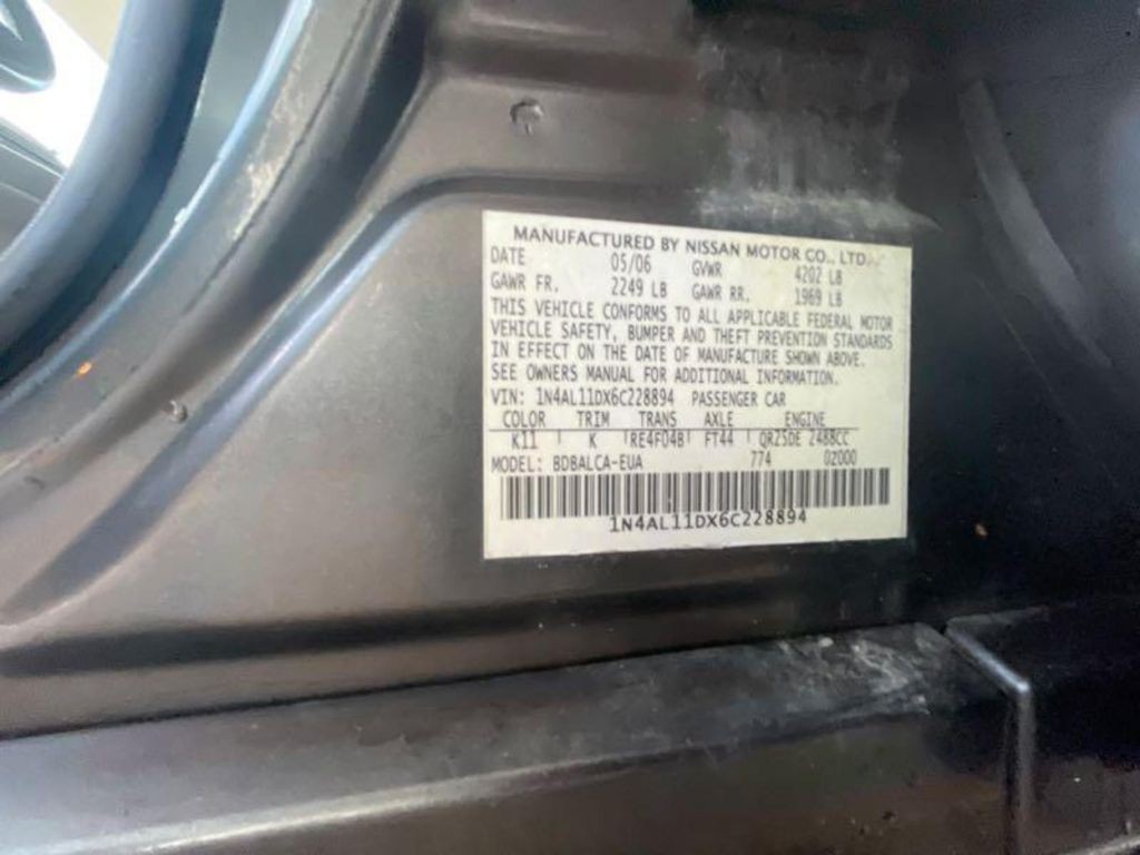 2006 Nissan Altima Image 10