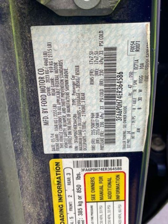 2014 Ford Fusion Image 14