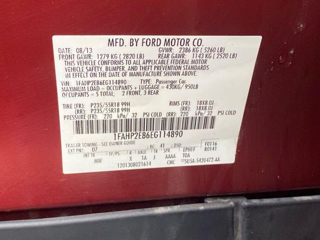 2014 Ford Taurus Image 9