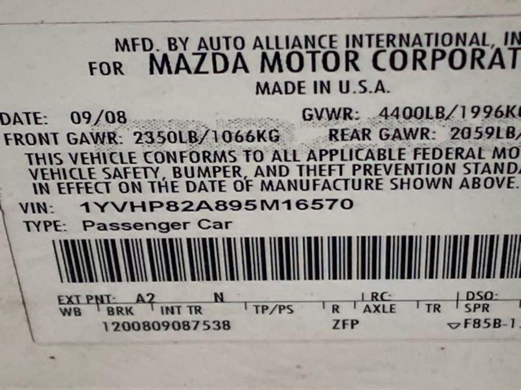 2009 Mazda Mazda6 Image 13