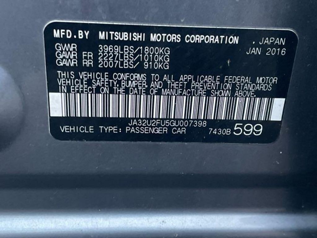 2016 Mitsubishi Lancer Image 10