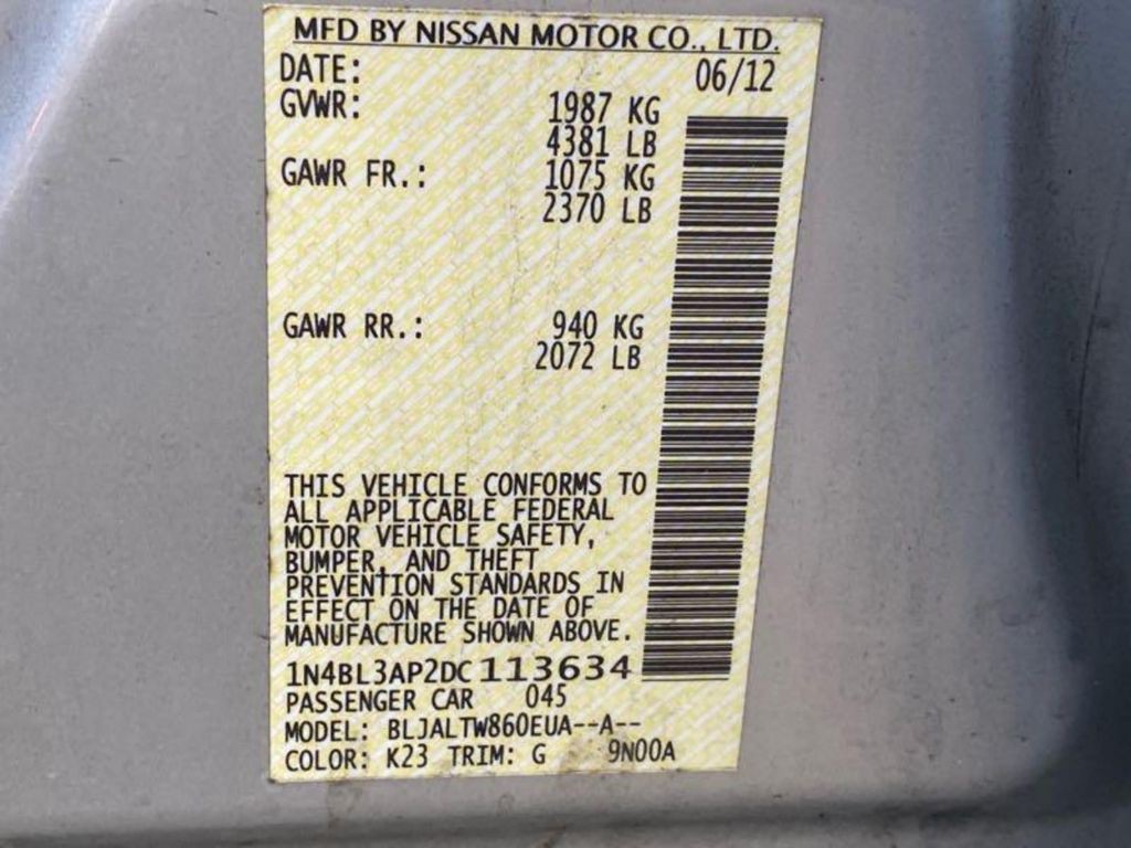 2013 Nissan Altima Image 9