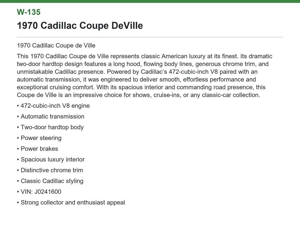 1970 Cadillac DeVille Image 12