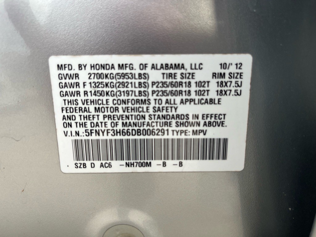 2013 Honda Pilot Image 37