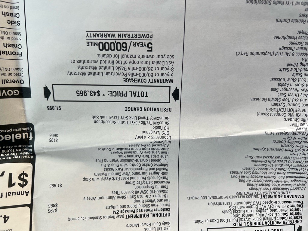 2017 Chrysler Pacifica Image 37