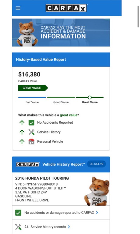 2016 Honda Pilot Image 45
