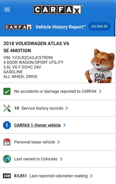 2018 Volkswagen Atlas Image 44
