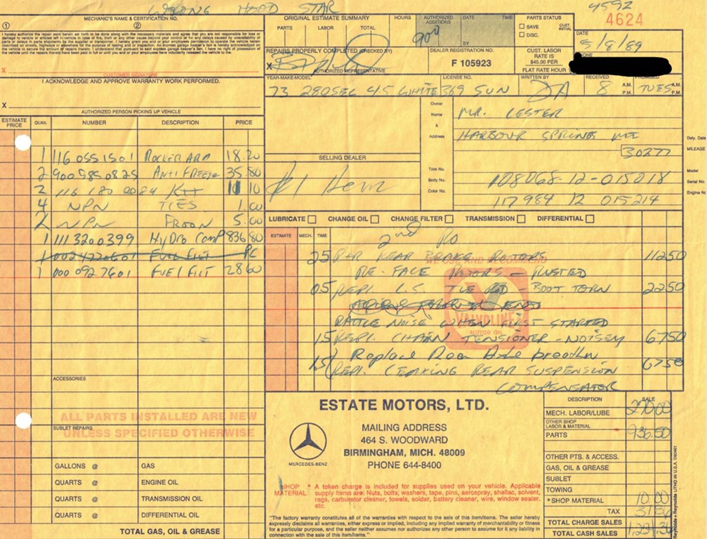 1973 Mercedes-Benz 280 Image 56