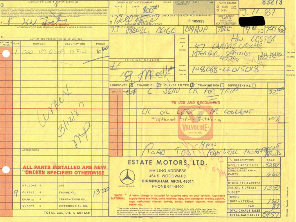 1973 Mercedes-Benz 280 Image 57