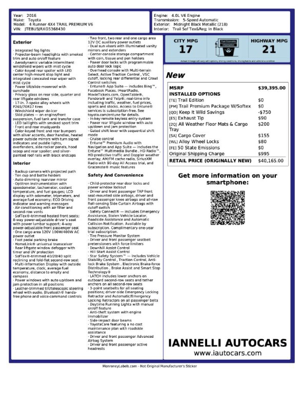 2016 Toyota 4Runner Image 8