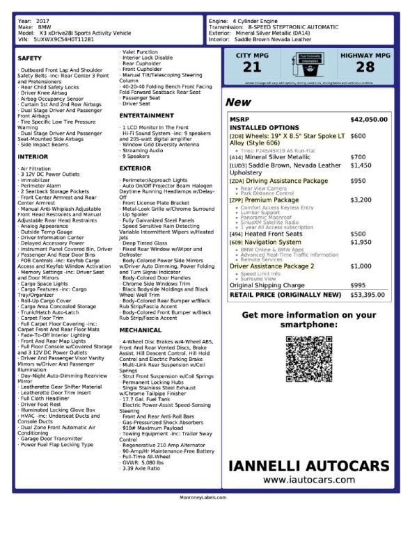 2017 BMW X3 Image 12