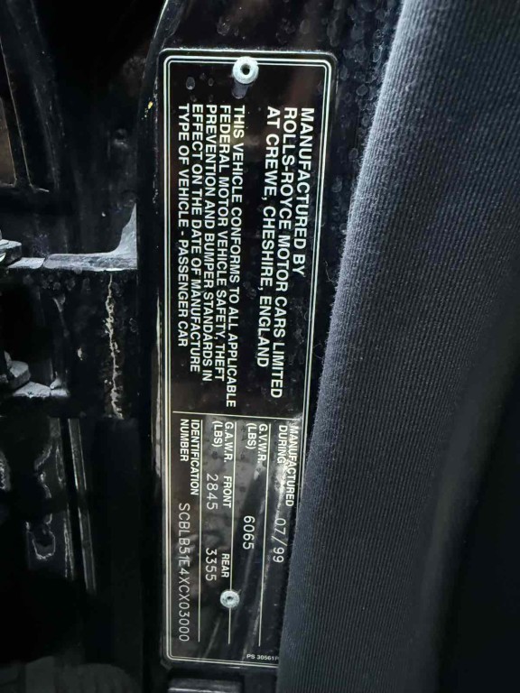 1999 Bentley Arnage Image 83