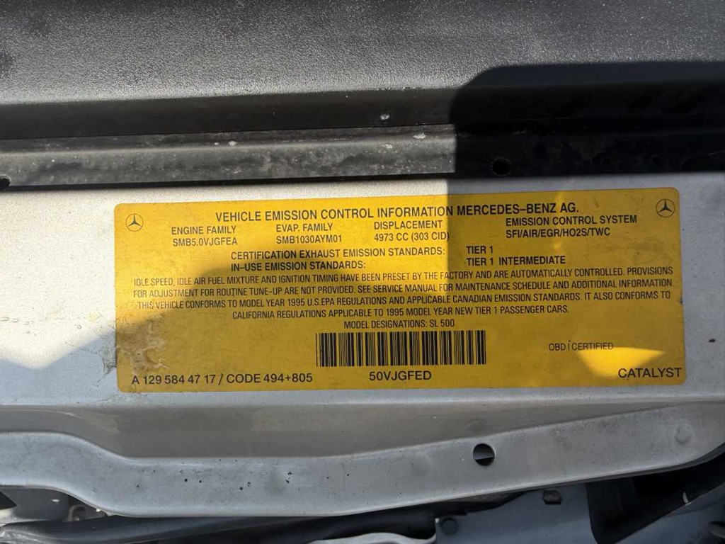 1995 Mercedes-Benz 5.0L Image 23