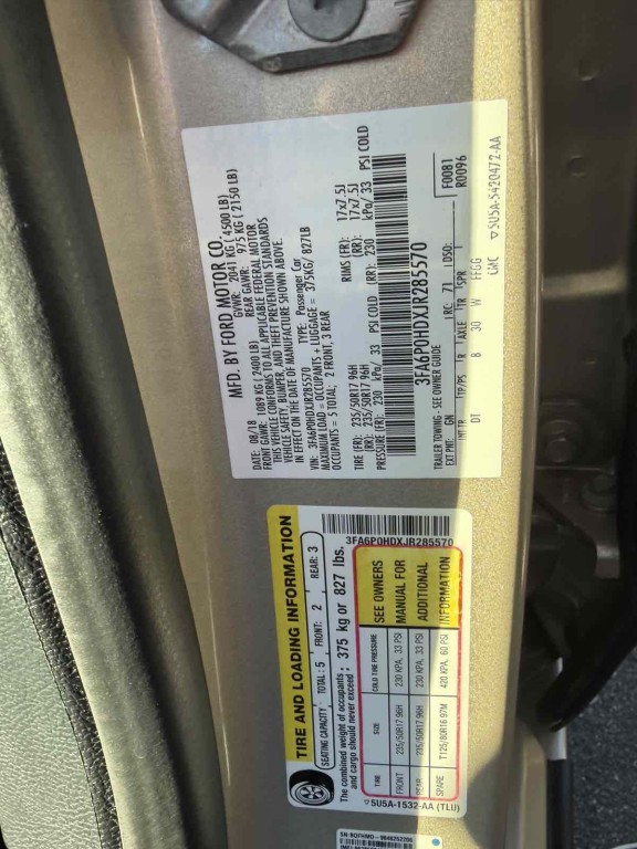 2018 Ford Fusion Image 19