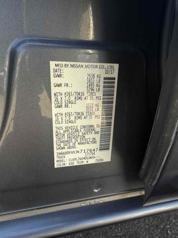 2018 Nissan Frontier Image 25