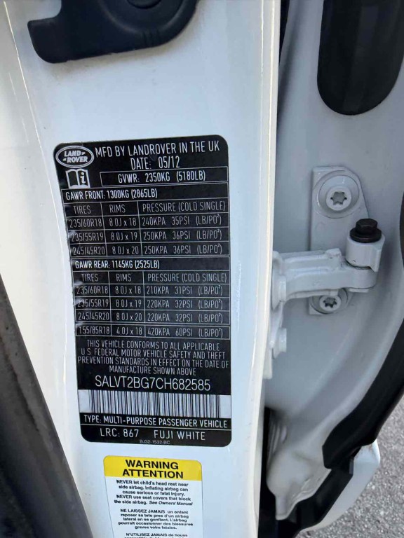 2012 Land Rover Range Rover Evoque Image 15