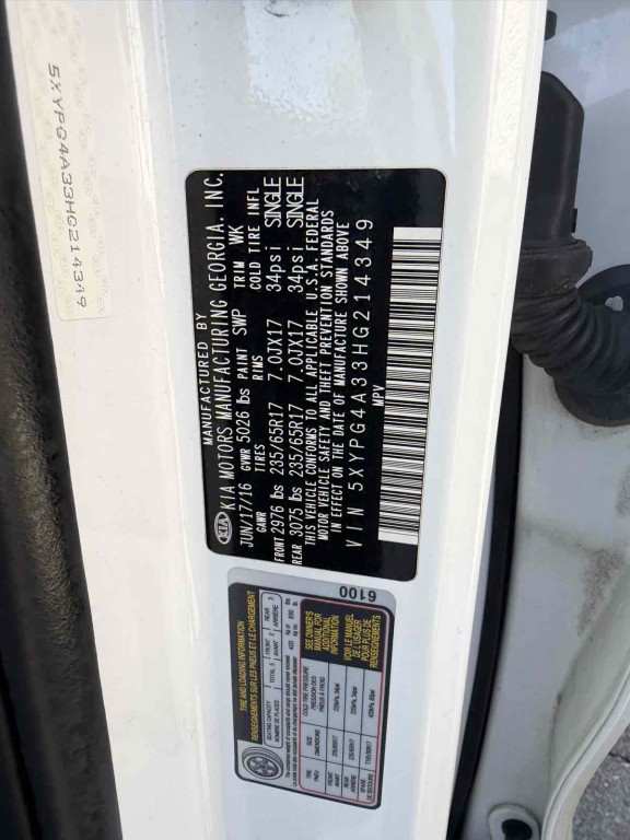 2017 Kia Sorento Image 10