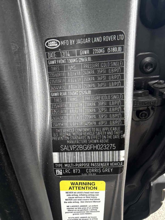 2015 Land Rover Range Rover Evoque Image 18