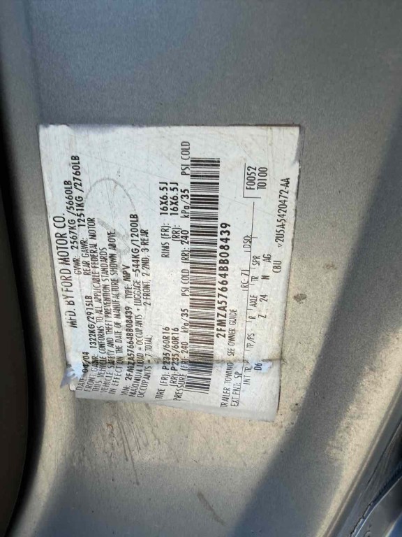 2004 Ford Freestar Image 27