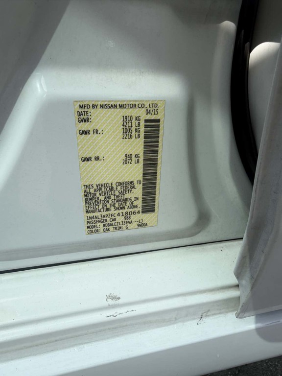 2015 Nissan Altima Image 11