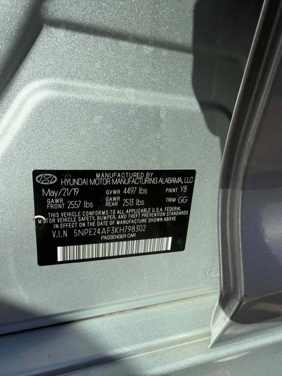 2019 Hyundai Sonata Image 12