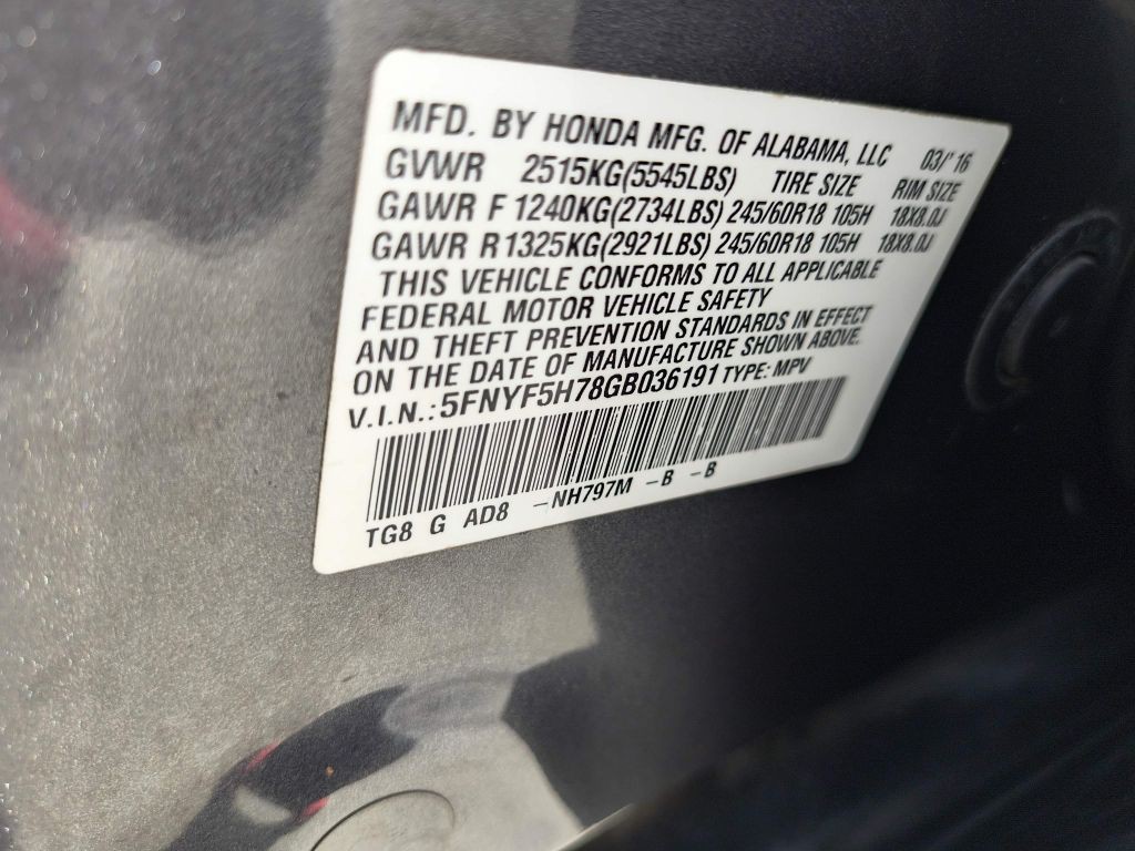 2016 Honda Pilot Image 33